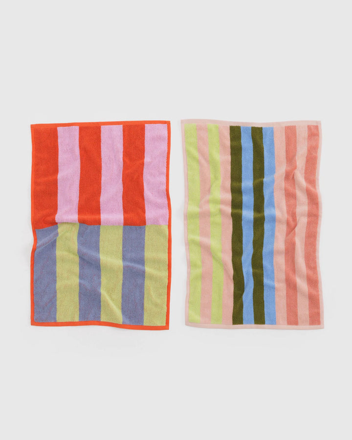 Hand Towel Set of 2 - Pool Stripe Mix