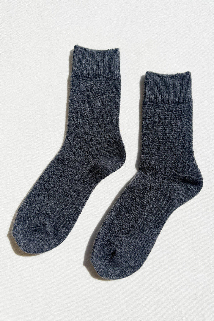 Cashmere Pointelle Socks