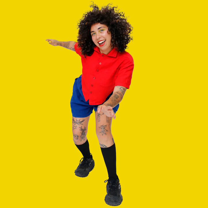 F.D.A Tomato Linen Work Shirt