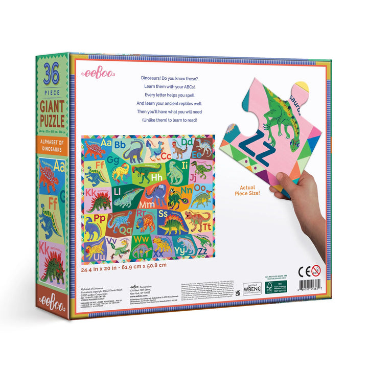 Alphabet of Dinosaurs 36 Giant Puzzle
