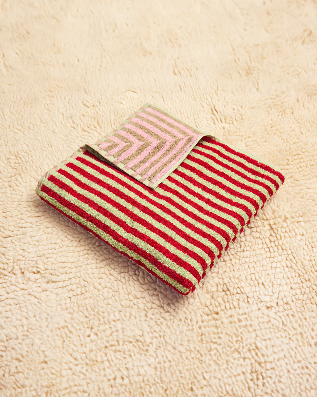 Bug Stripe Towels - Set of 5