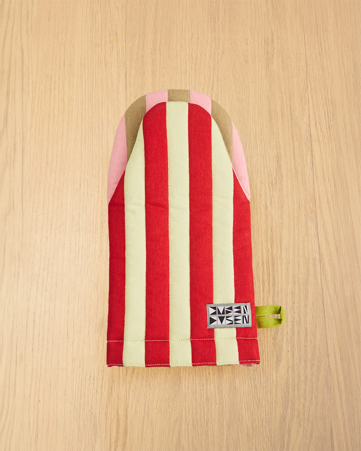 Striped Oven Mitt