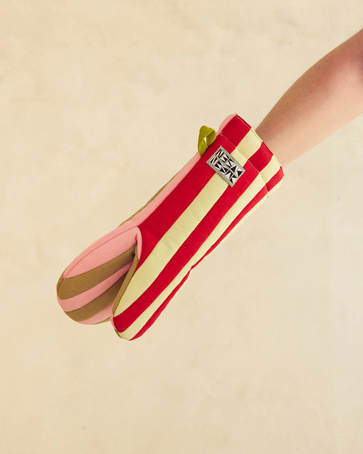 Striped Oven Mitt