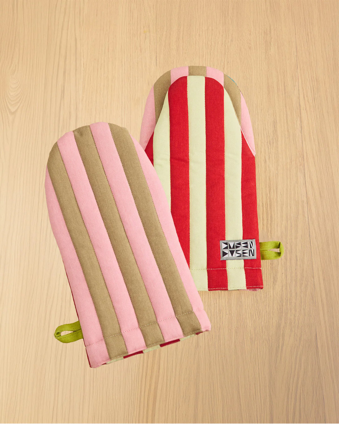 Striped Oven Mitt