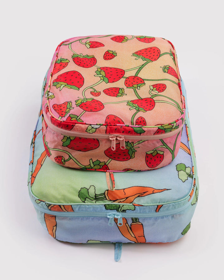 Large Packing Cube Set - Carrots & Berries