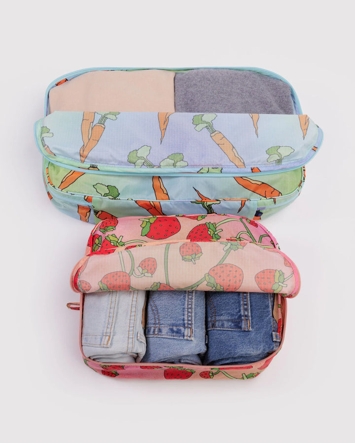 Large Packing Cube Set - Carrots & Berries