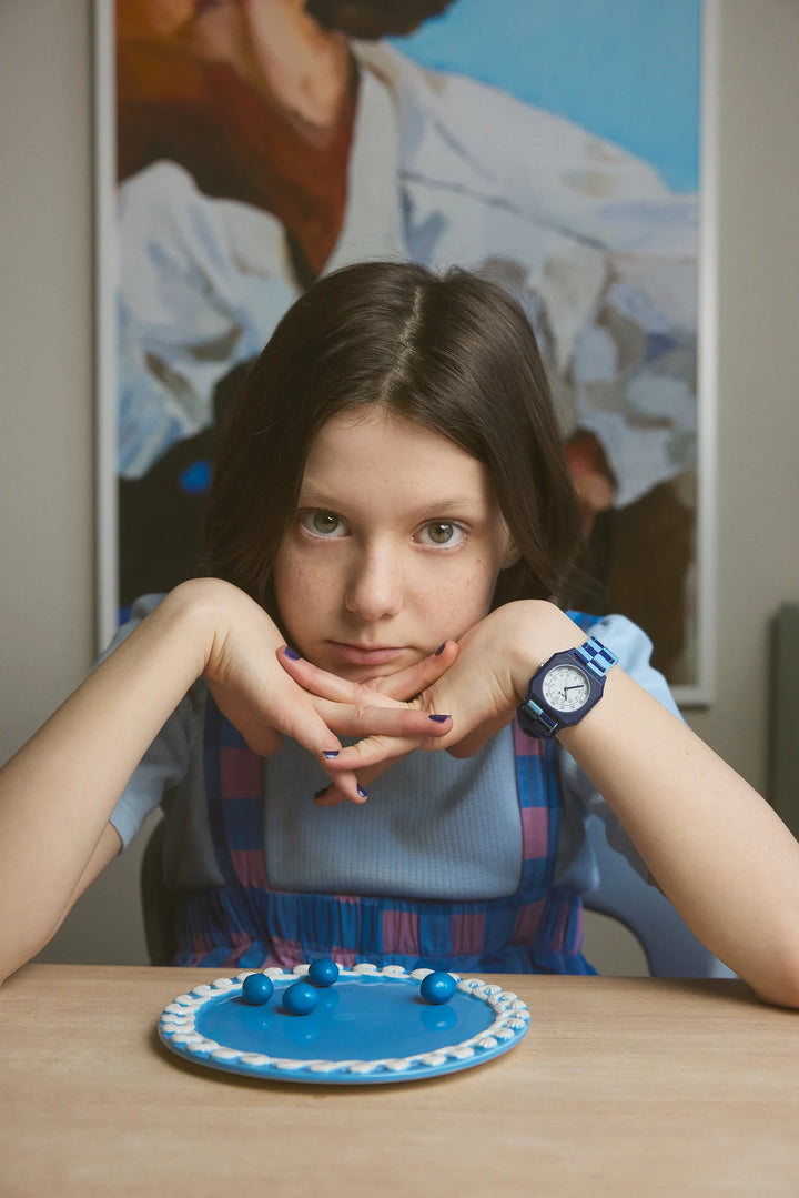 Blue Sunday Checkered Watch