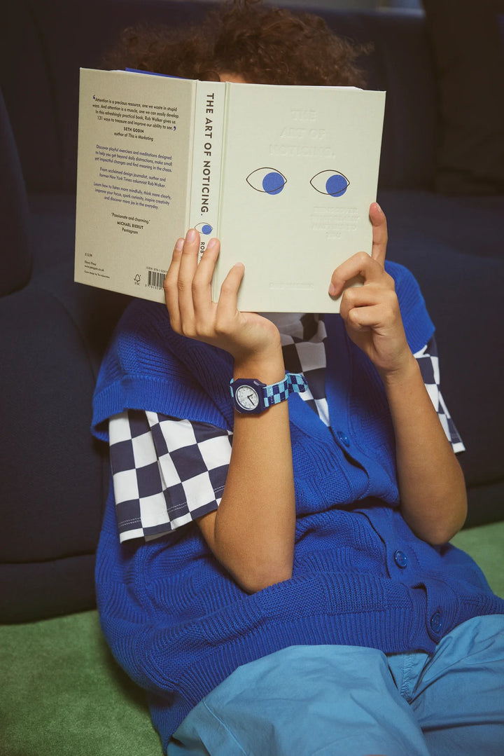 Blue Sunday Checkered Watch