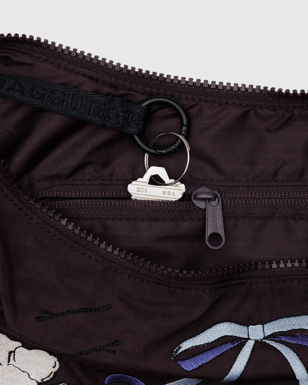 Medium Crescent Bag - Embroidered Get Ready With Me