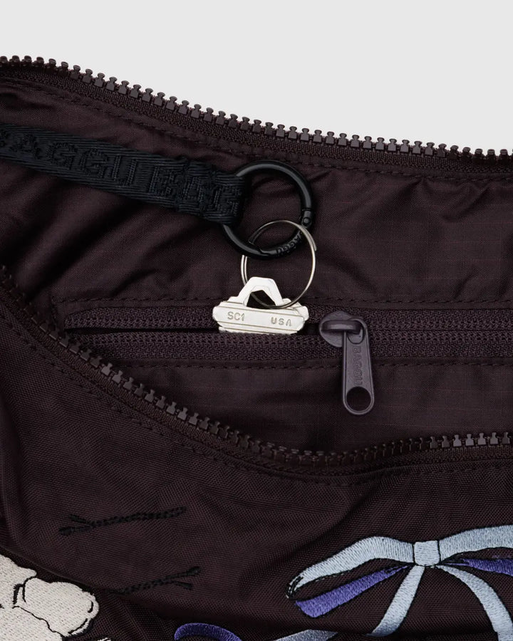 Medium Crescent Bag - Embroidered Get Ready With Me