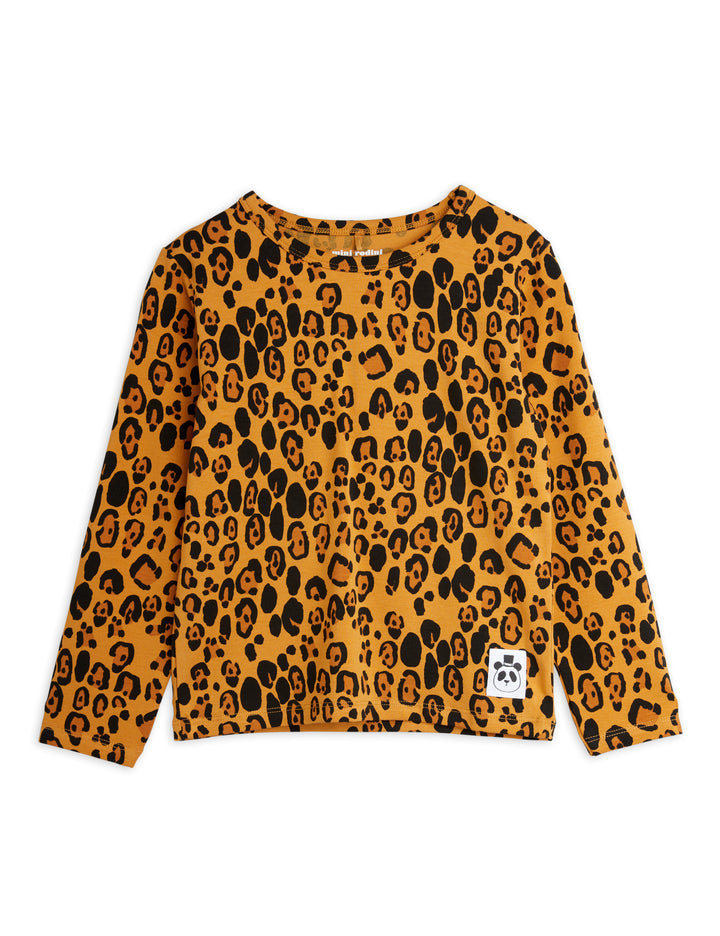 Basic Leopard Long Sleeve T-shirt