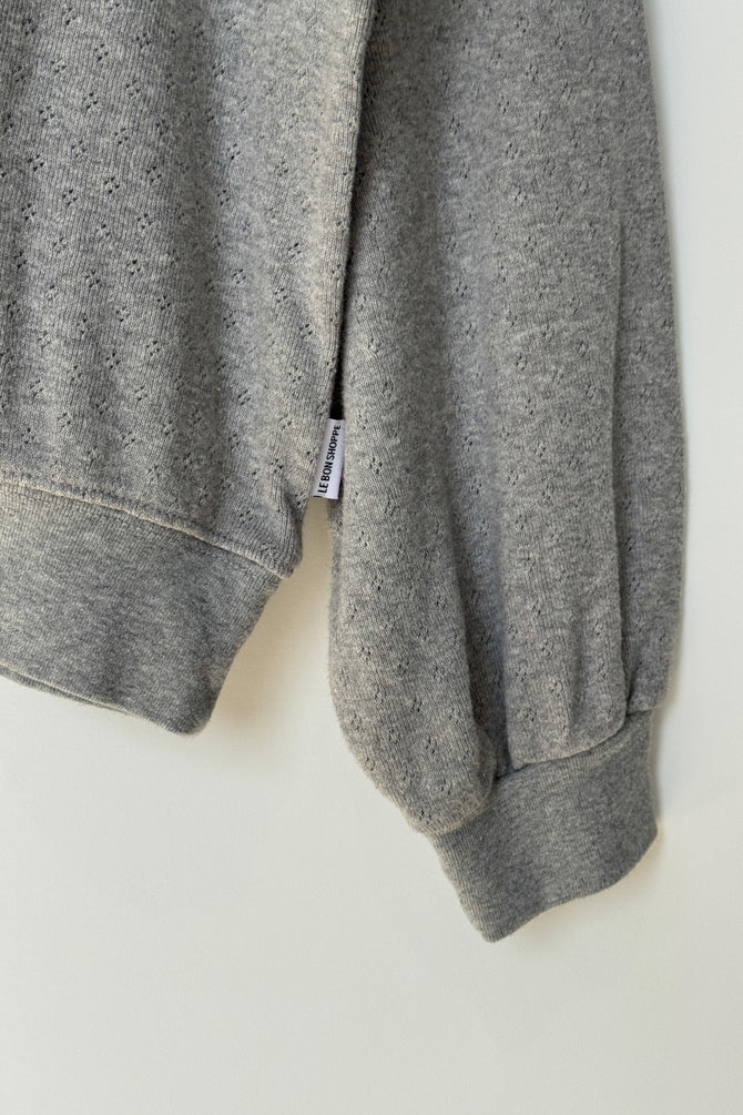 Pointelle Core Sweatshirt