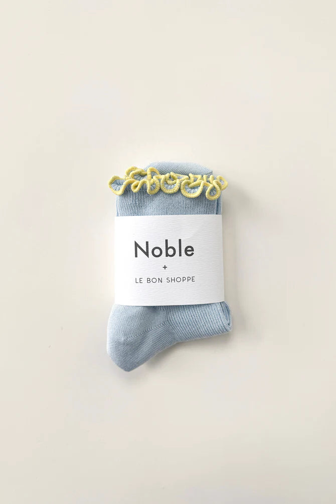 Petite Ruffled Modal Socks