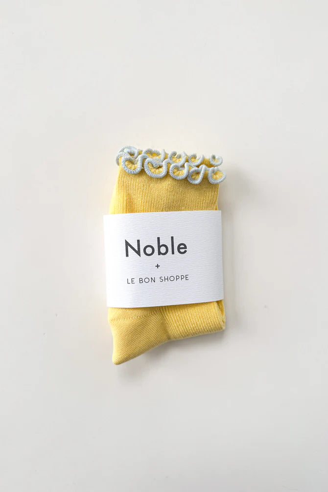 Petite Ruffled Modal Socks
