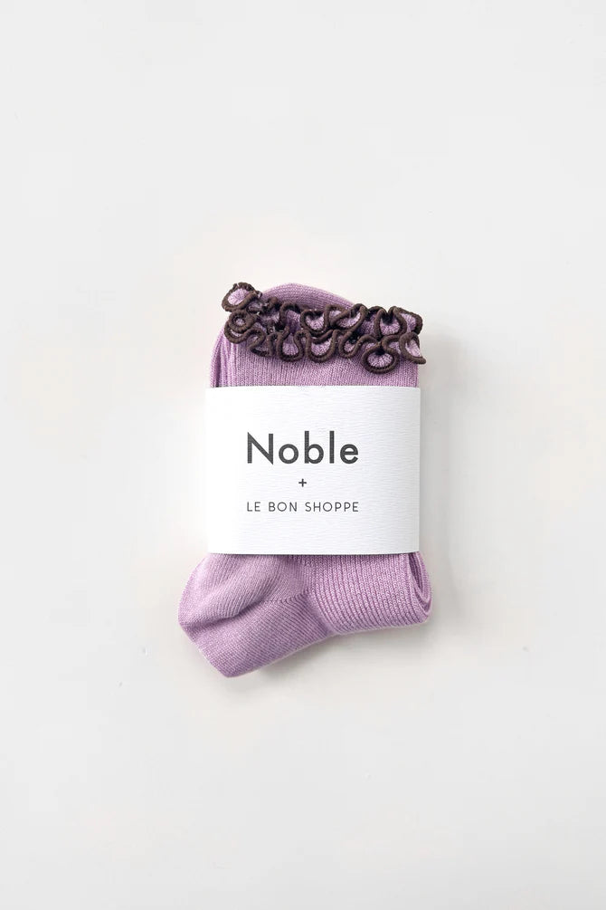 Petite Ruffled Modal Socks