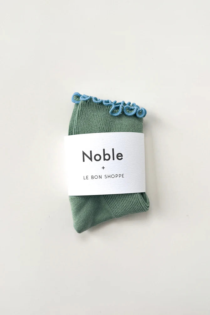 Petite Ruffled Modal Socks