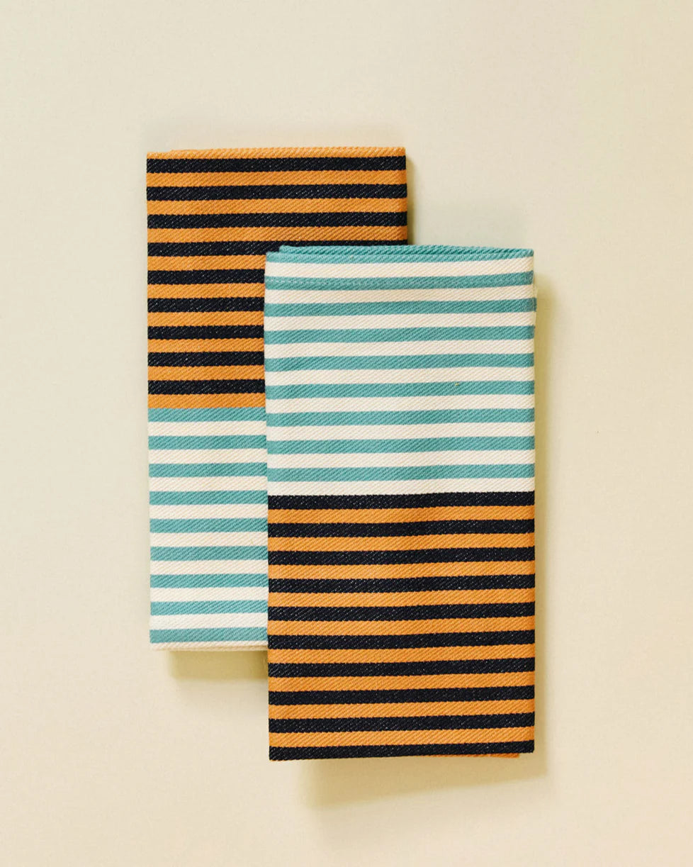 Duo Stripe Napkins - Mixed Set of 4