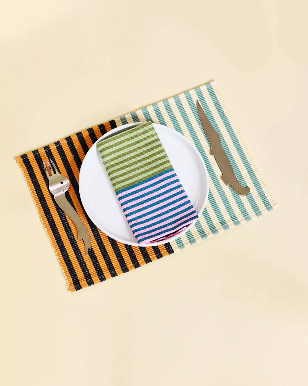 Duo Stripe Napkins - Mixed Set of 4