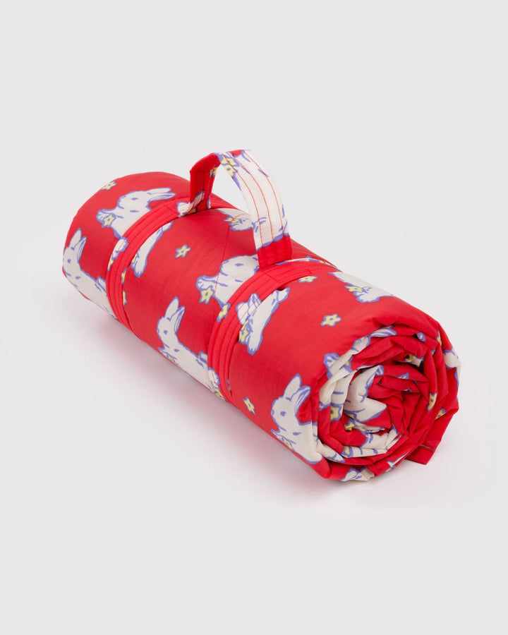 Puffy Picnic Blanket - Bunnies