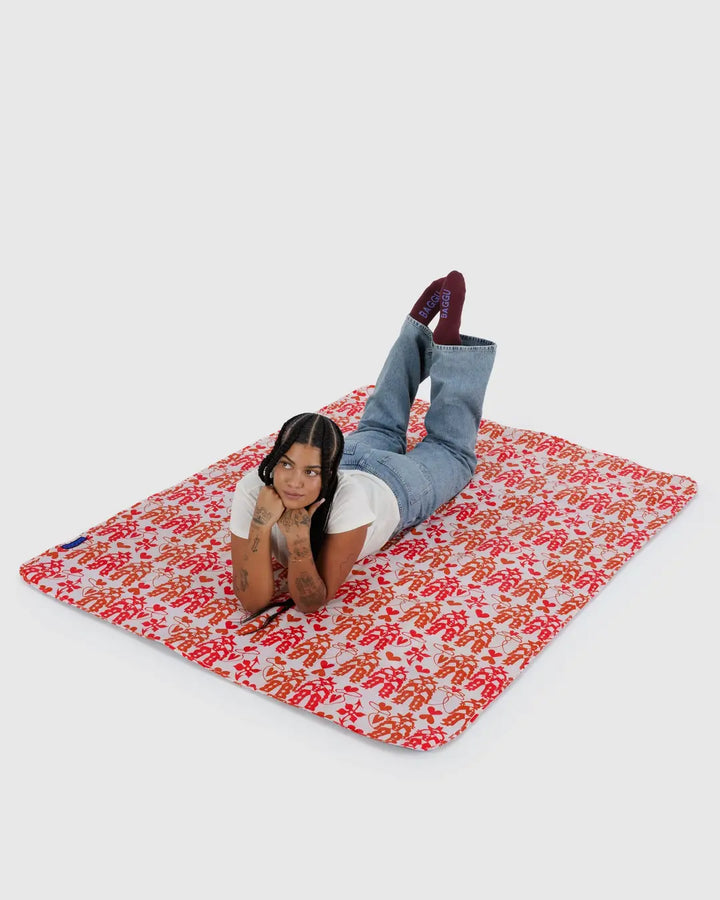 Puffy Picnic Blanket - Cowgirl