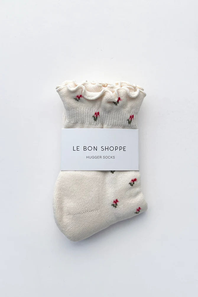 Petal Ruffled Hugger Socks