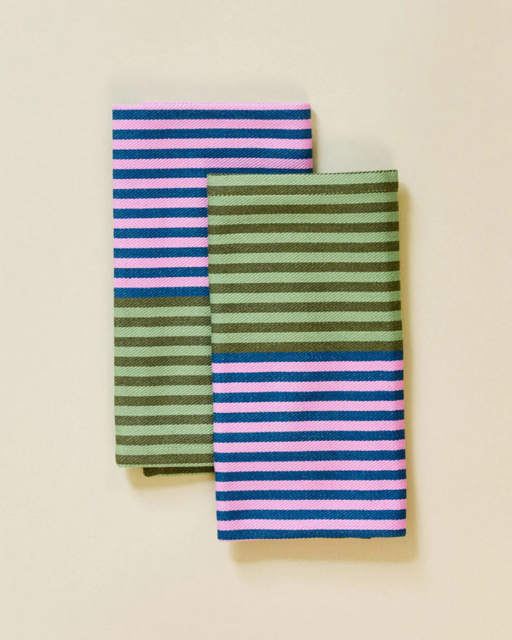 Duo Stripe Napkins - Mixed Set of 4