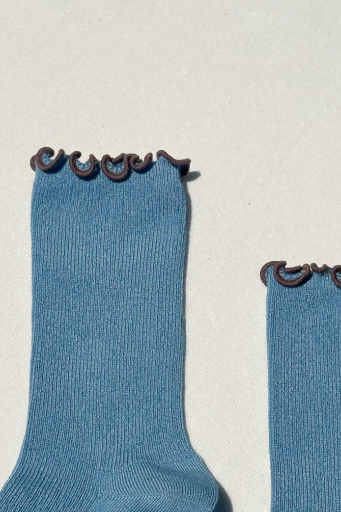 Ruffled Modal Socks