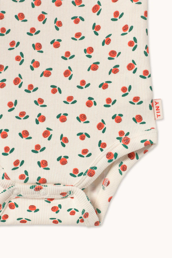 Tiny Roses Rib Sleeveless Onesie
