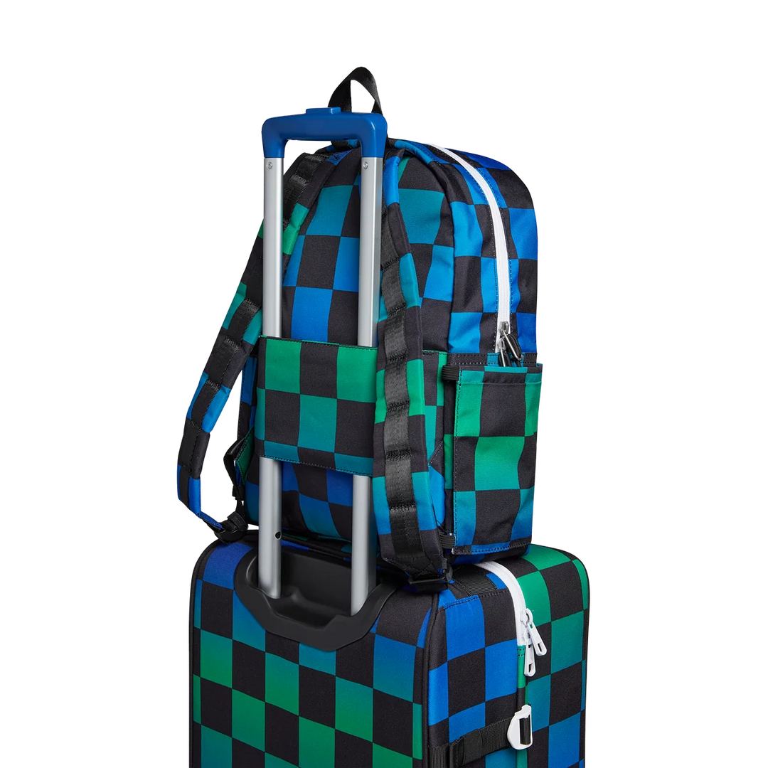Kane Backpack - Blue Checkerboard