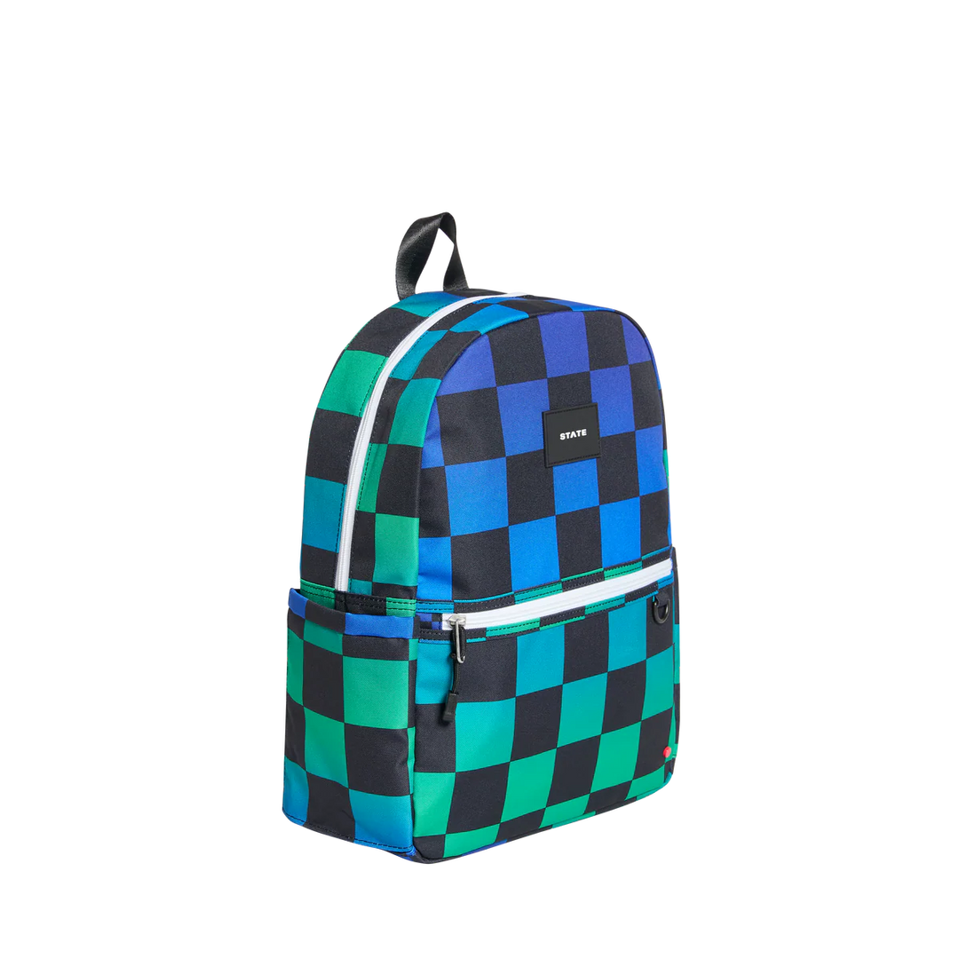 Kane Backpack - Blue Checkerboard
