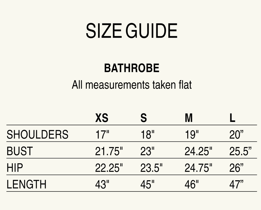 Ginko Stripe Bathrobe