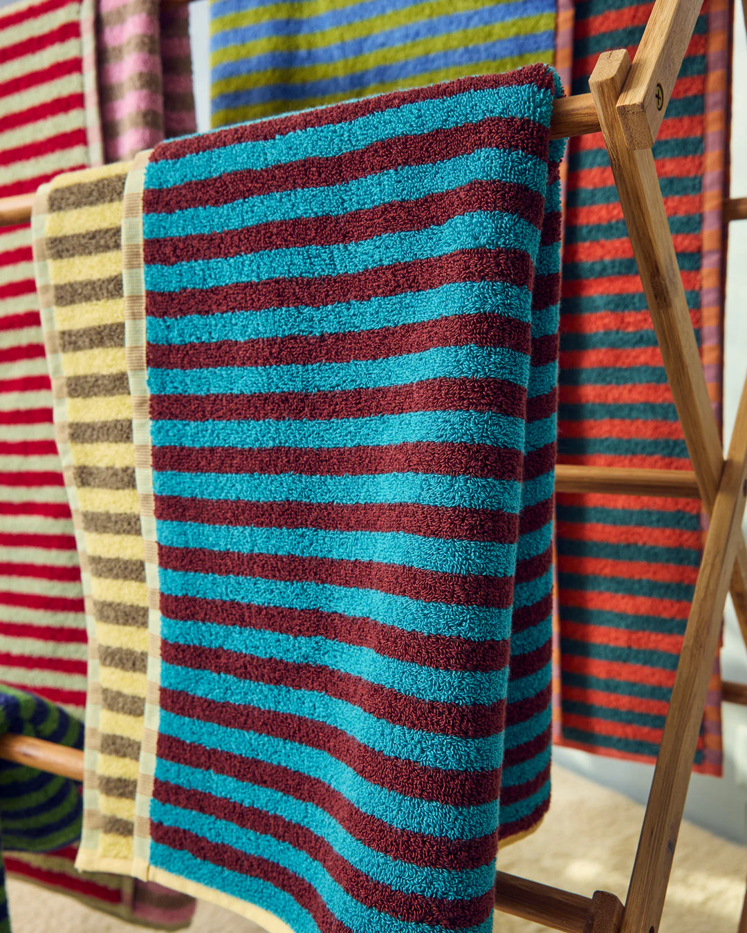 Bug Stripe Towels - Set of 5