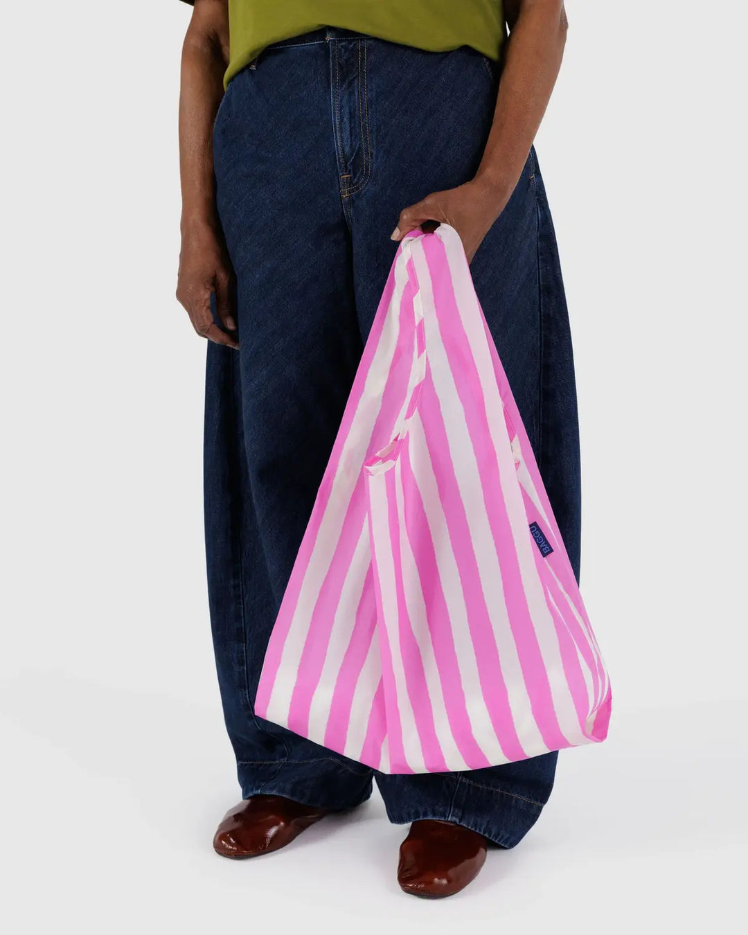 Standard Baggu - Pink Painted Stripe