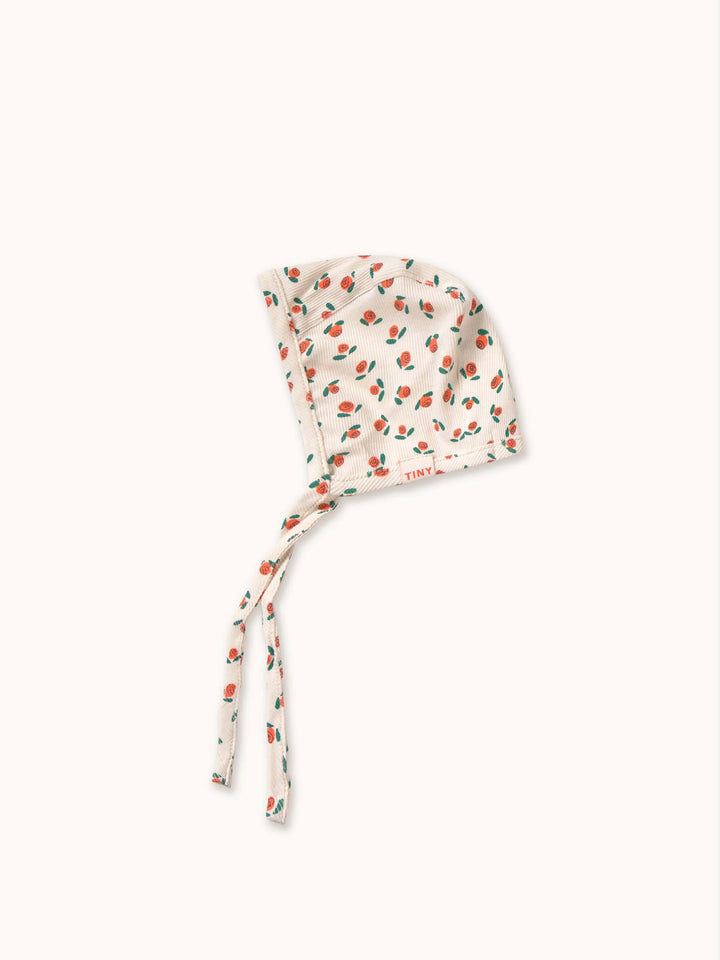 Tiny Roses Rib Bonnet