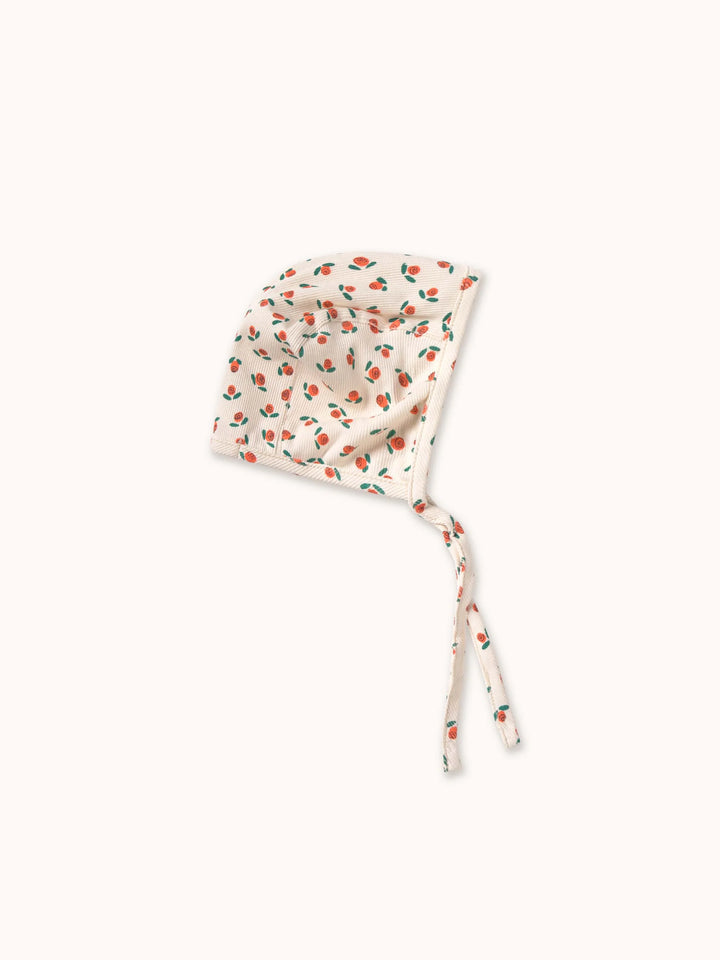 Tiny Roses Rib Bonnet