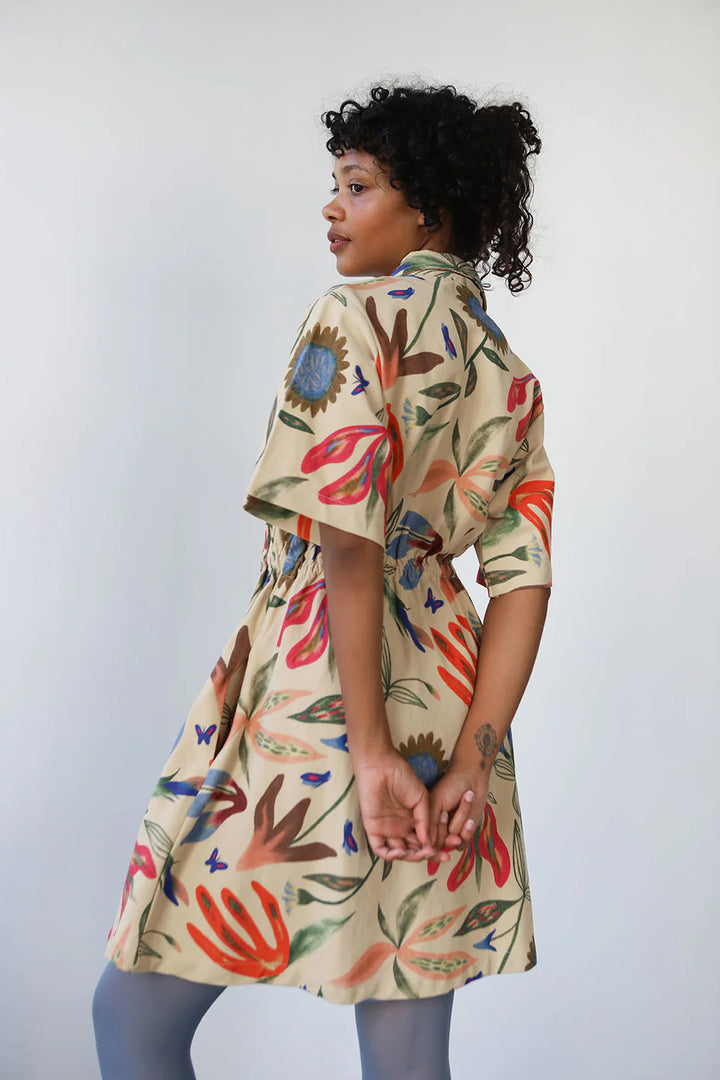 Utility Dress - Laura Burke Print