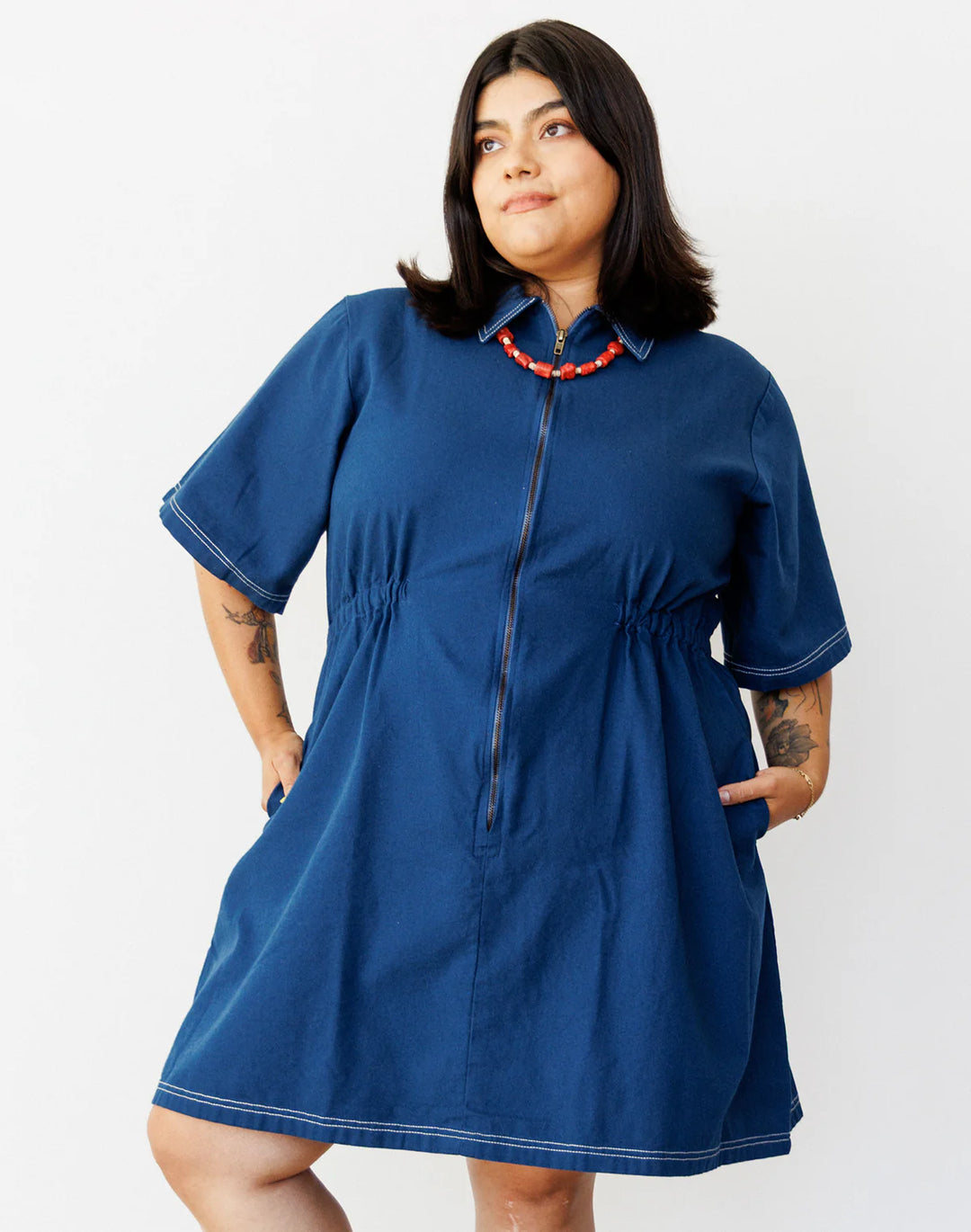 Utility Dress - Navy