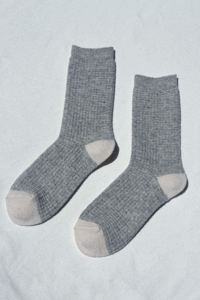 Wool Waffled Socks