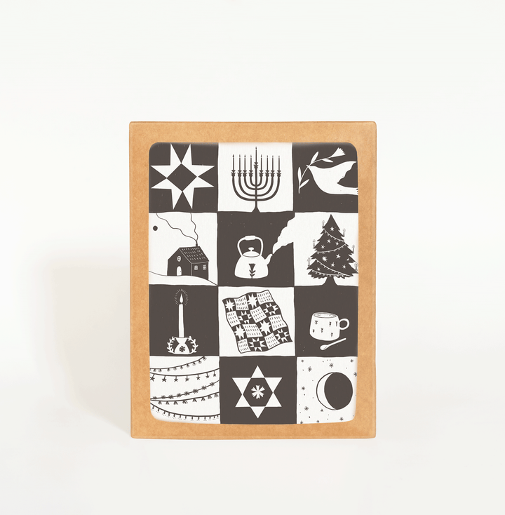 Holiday Patchwork Card Boxed Set of 8