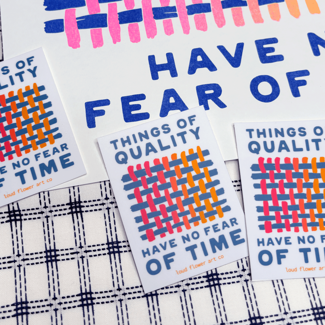 No Fear of Time Sticker