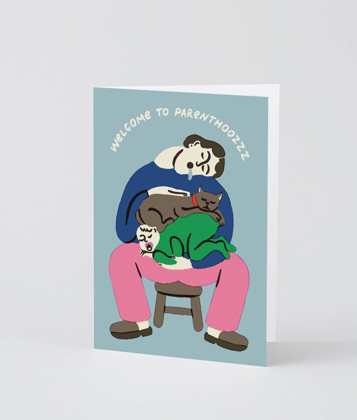 Welcome To Parenthoozzz Greetings Card