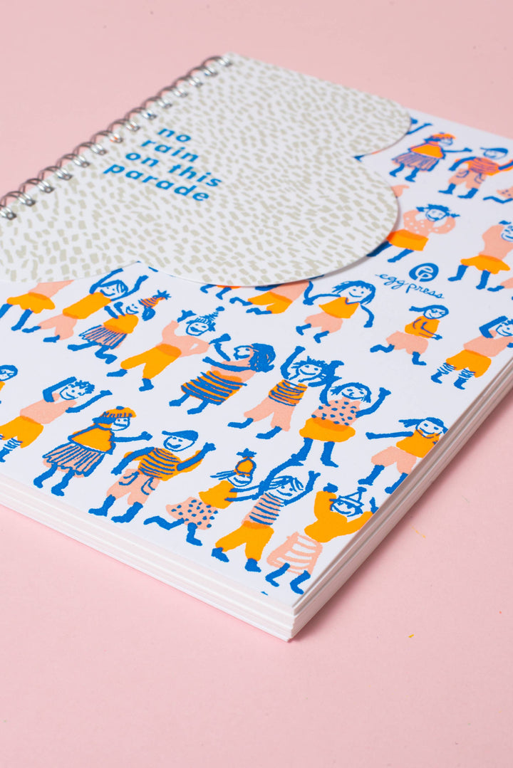 Rainy Day Parade Blank Notebook