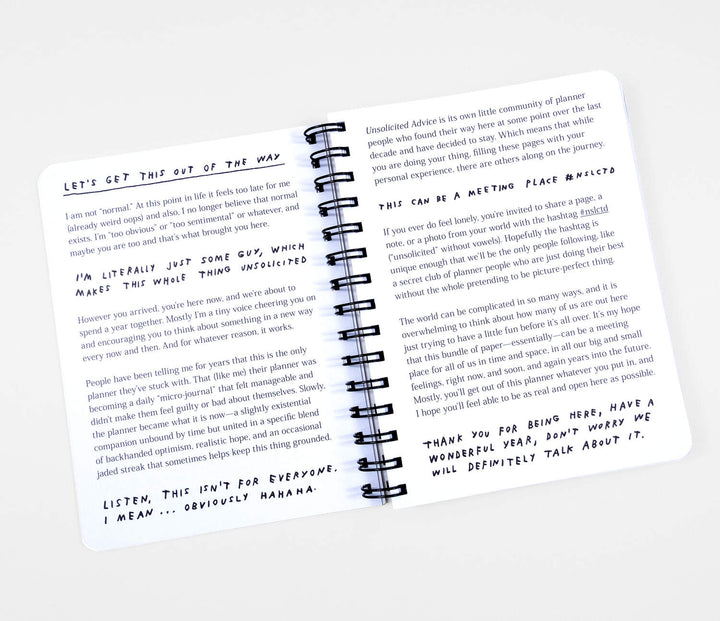 Unsolicited Advice Journal