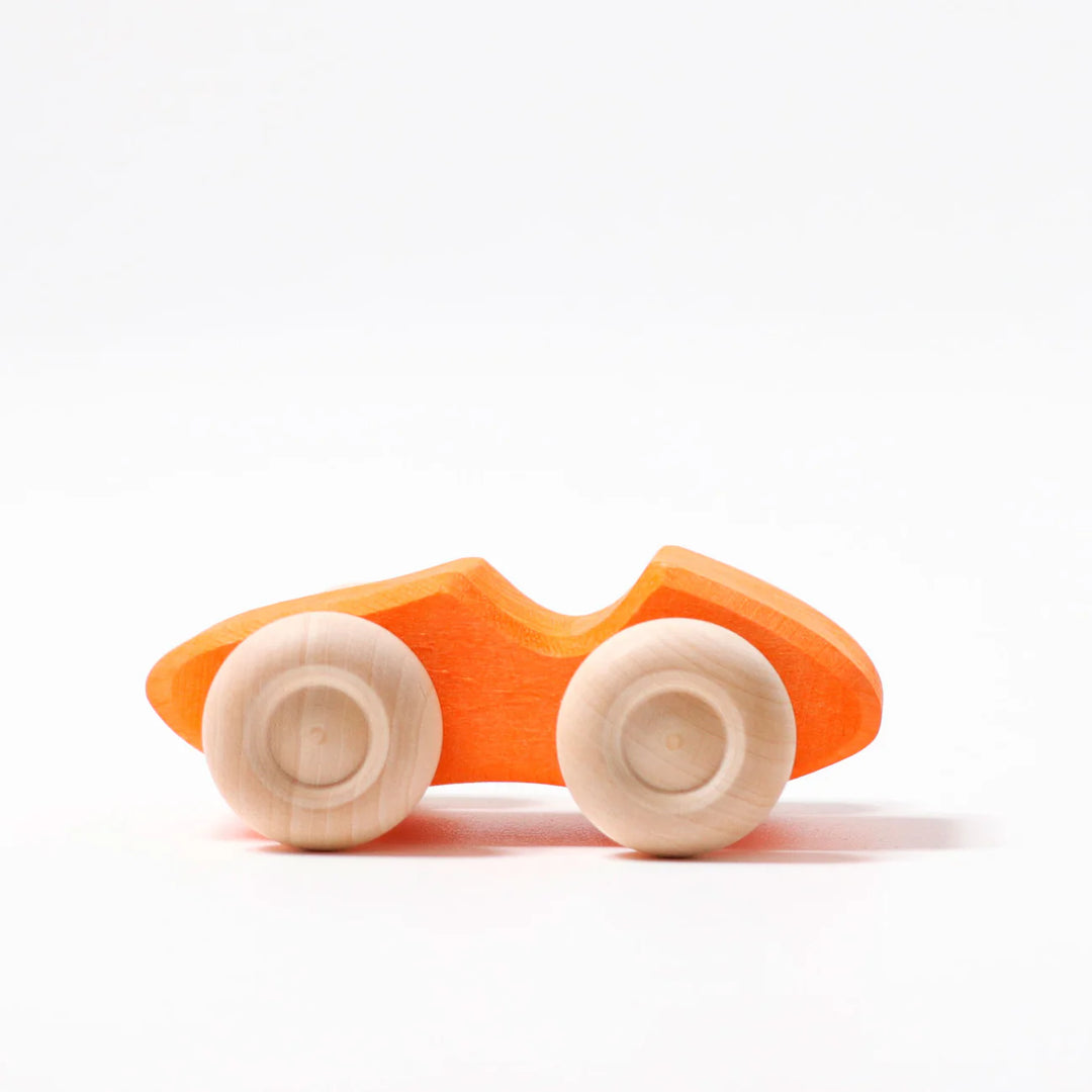 Six Colored Wooden Cars