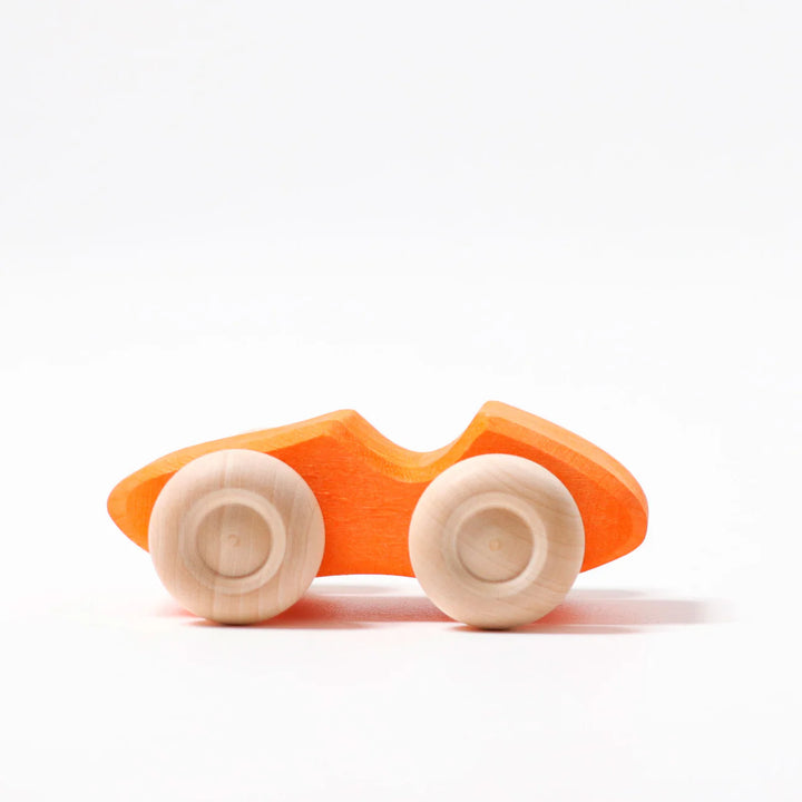 Six Colored Wooden Cars