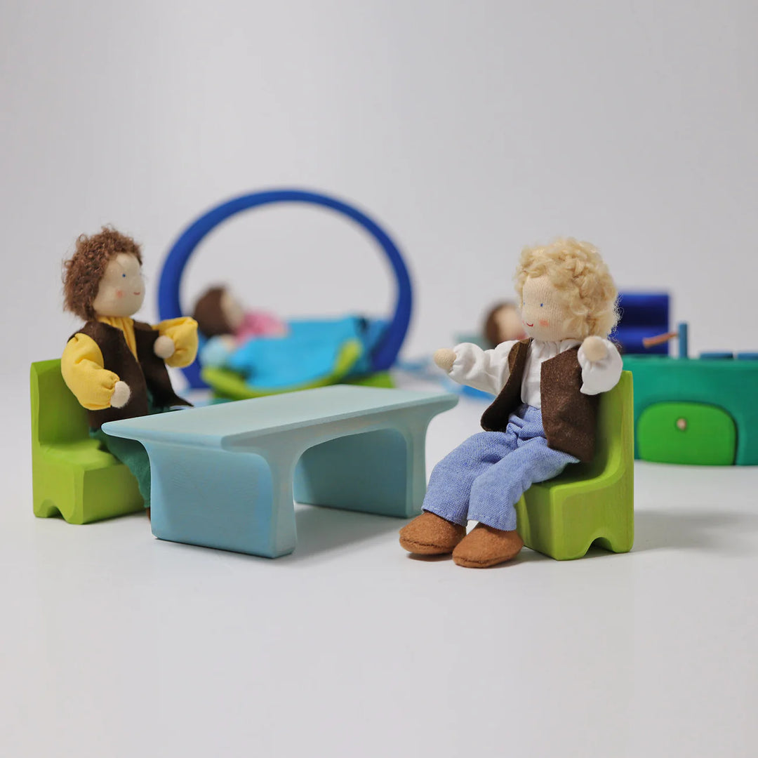 Blue-Green Mobile Home