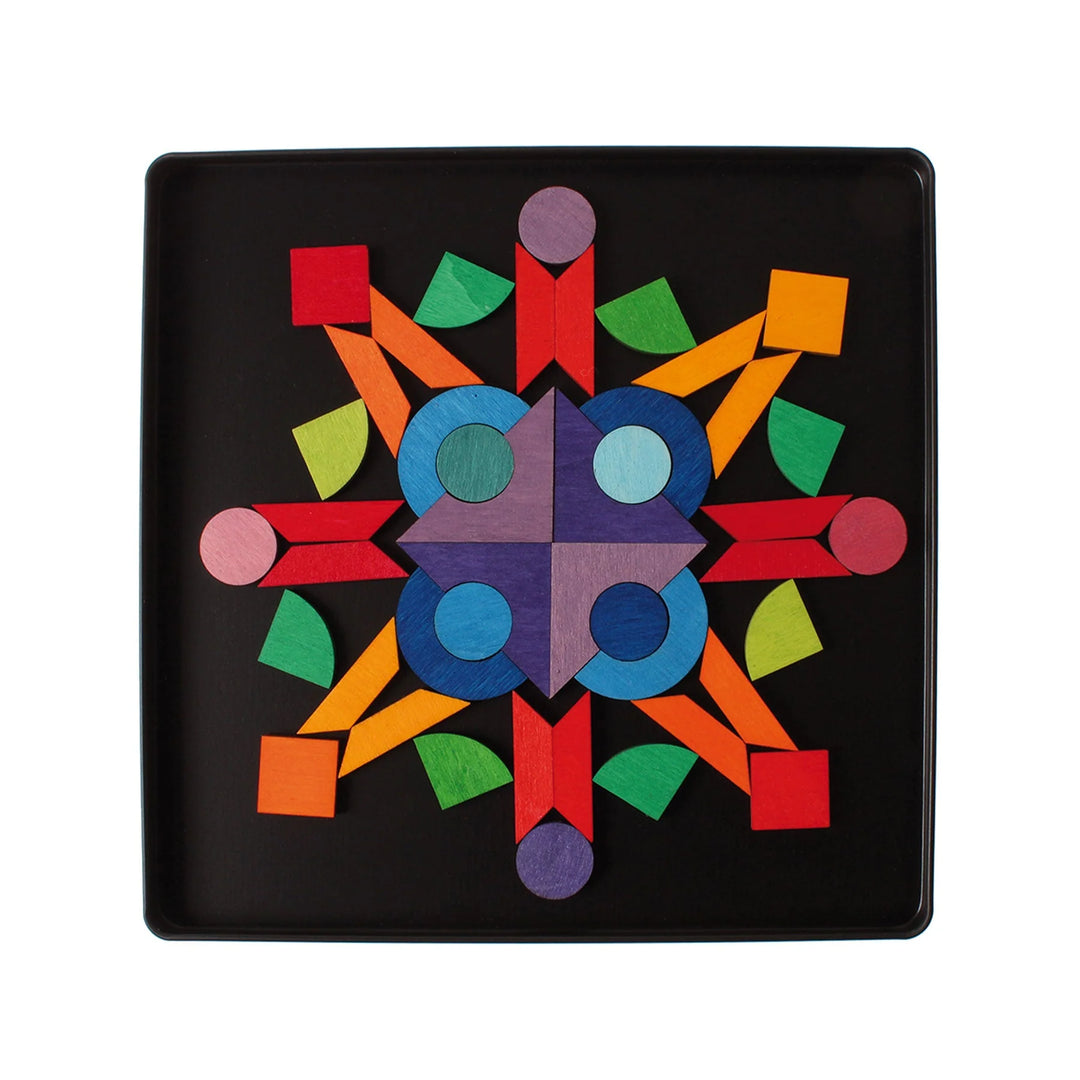 Magnet Puzzle Triangle, Square, Circle with Sparkling Parts