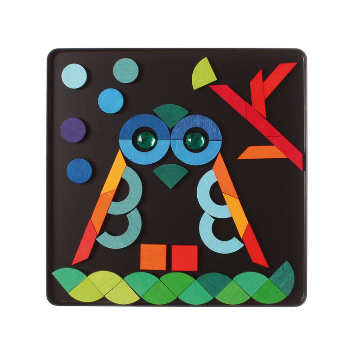 Magnet Puzzle Triangle, Square, Circle with Sparkling Parts
