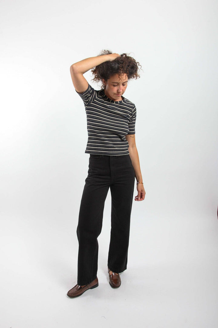 Delia Shirt - Obsidian Stripe