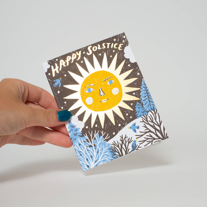Solstice Sun Greeting Card